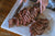 roast beef on a white plate